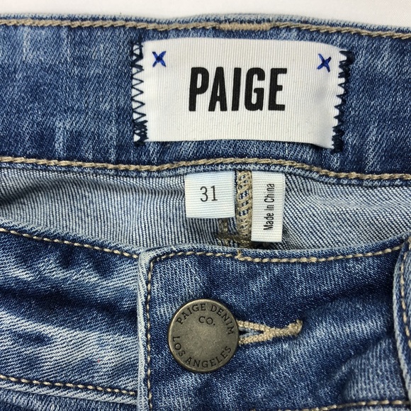 Paige Hoxton Olympic Chains Raw Hem Jeans - Picture 14 of 16